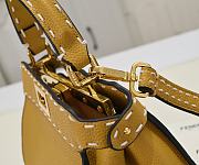 Fendi Peekaboo I See U medium handbag 'Yellow' - size: 23cm - 2