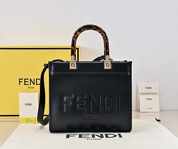 Fendi Sunshine Leather Black - size: 25cm
