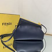 Fendi First Small Black nappa leather bag - size: 26x9.5x18cm - 5