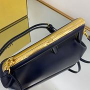 Fendi First Small Black nappa leather bag - size: 26x9.5x18cm - 4