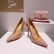 Christain Louboutin Kate Patent leather Blush - Height: 10cm - 1
