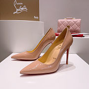 Christain Louboutin Kate Patent leather Blush - Height: 10cm - 5