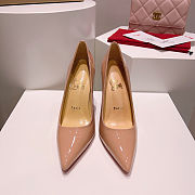 Christain Louboutin Kate Patent leather Blush - Height: 10cm - 4