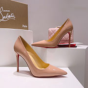 Christain Louboutin Kate Patent leather Blush - Height: 10cm - 3