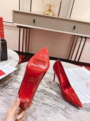 Christain Louboutin Kate Patent leather Red - Height: 10cm - 5