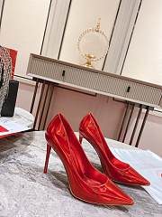 Christain Louboutin Kate Patent leather Red - Height: 10cm - 3