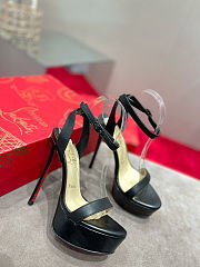 Christain Louboutin Loubi Queen Alta Black - Height: 15cm - 5