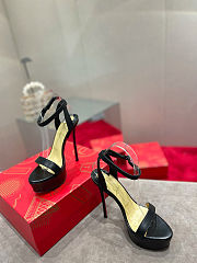 Christain Louboutin Loubi Queen Alta Black - Height: 15cm - 3