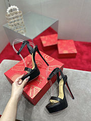 Christain Louboutin Loubi Queen Alta Black - Height: 15cm - 2
