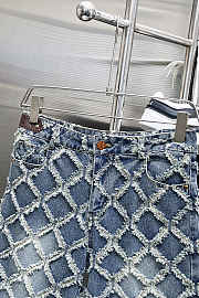 LV denim shorts Blue  - 3