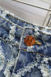 LV denim shorts Blue  - 2