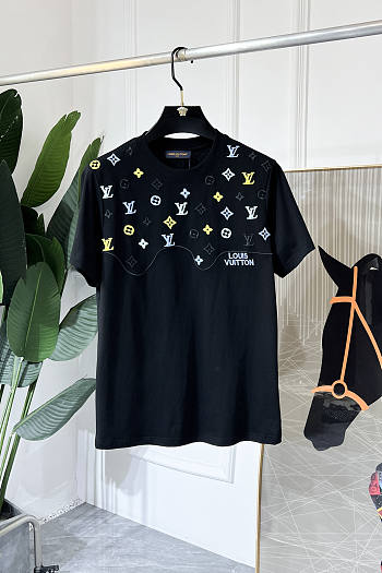 LV boutique short-sleeved T-shirt Black