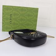 Gucci GG Marmont Half Moon Black - 21.5x11x5cm - 4