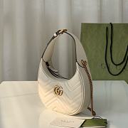 Gucci GG Marmont Half Moon White - 21.5x11x5cm - 4