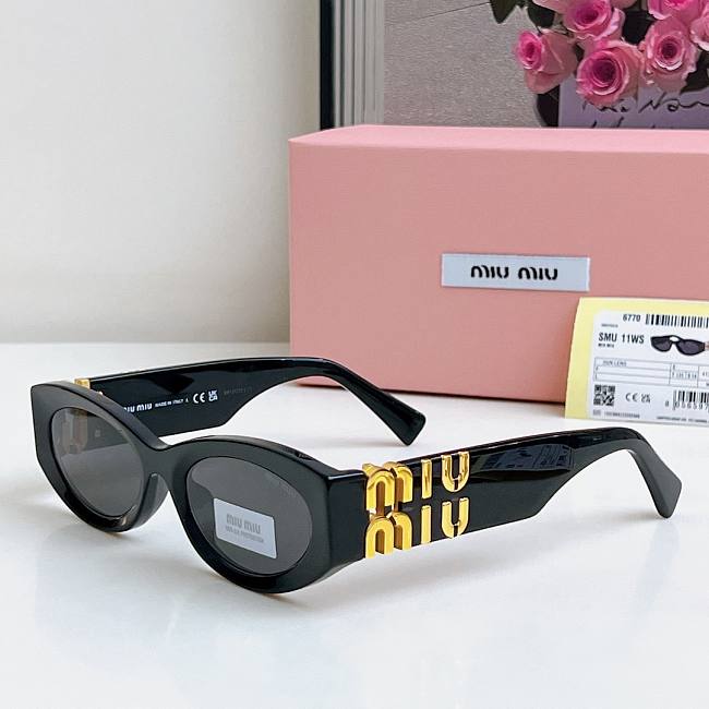 Miu Miu MU 11WS Glasses Black  - 1