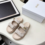 Dior Dioract Slide Beige Cannage Tweed - 1