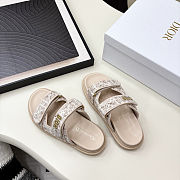 Dior Dioract Slide Beige Cannage Tweed - 2