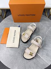 LV Sunset Flat Comfort Sandal Beige  - 5