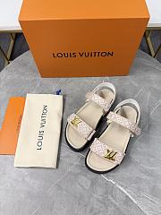 LV Sunset Flat Comfort Sandal Beige  - 4