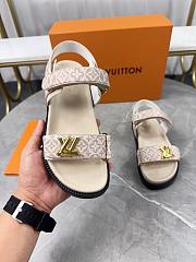 LV Sunset Flat Comfort Sandal Beige  - 2