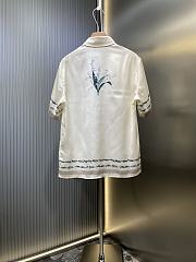 Christian Dior Couture Lily of the Valley Bermuda Shorts White Silk Twill  - 4