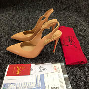 Christian Louboutin Hot Chick Slingback Pumps Nude - Height: 10cm - 5