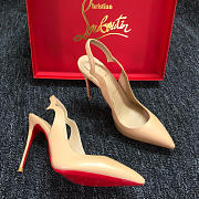 Christian Louboutin Hot Chick Slingback Pumps Nude - Height: 10cm - 4