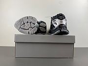 Balenciaga Men's Runner Sneaker in Black and Silver - 3