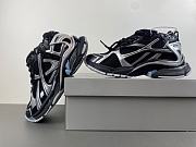 Balenciaga Men's Runner Sneaker in Black and Silver - 2