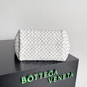 BOTTEGA VENETA Mini Cabat White - size: 22x6.5x15.5cm - 2
