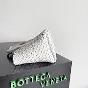 BOTTEGA VENETA Mini Cabat White - size: 22x6.5x15.5cm - 3