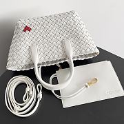 BOTTEGA VENETA Mini Cabat White - size: 22x6.5x15.5cm - 5