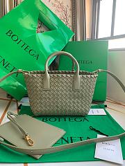 BOTTEGA VENETA Mini Cabat green - size: 22x6.5x15.5cm - 1