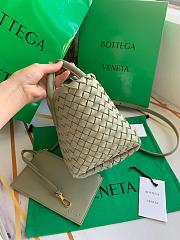 BOTTEGA VENETA Mini Cabat green - size: 22x6.5x15.5cm - 4