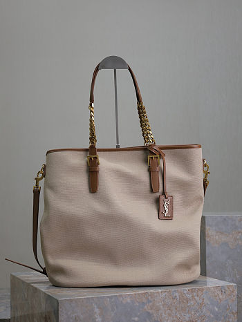 Saint Laurent Canvas Tote Bag - size: 36×38×15cm