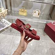 Gucci women's sandal with Double Red - 2