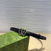 Gucci Gg Marmont Leather Belt in Black - 4