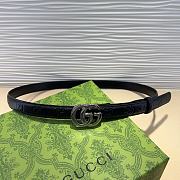 Gucci Gg Marmont Leather Belt in Black - 3