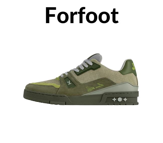 LV Trainer Outdoor Sneaker Green  - 1
