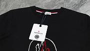 Moncler black T-shirt with logo  - 5
