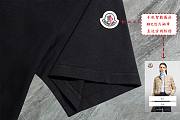 Moncler black T-shirt with logo  - 4
