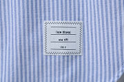 Thom Browne Light Blue Oxford University Stripe RWB Armband Shirt  - 2
