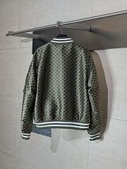 Gucci jacquard jacket with GG Shadow motif in green and white - 2