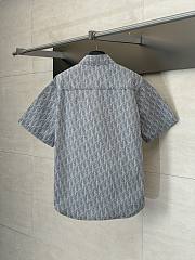 Dior full-print jacquard short-sleeved shirt - 5
