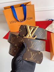 LV DIMENSION Belt 40mm in Gold Logo - 4
