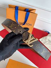 LV DIMENSION Belt 40mm in Gold Logo - 3