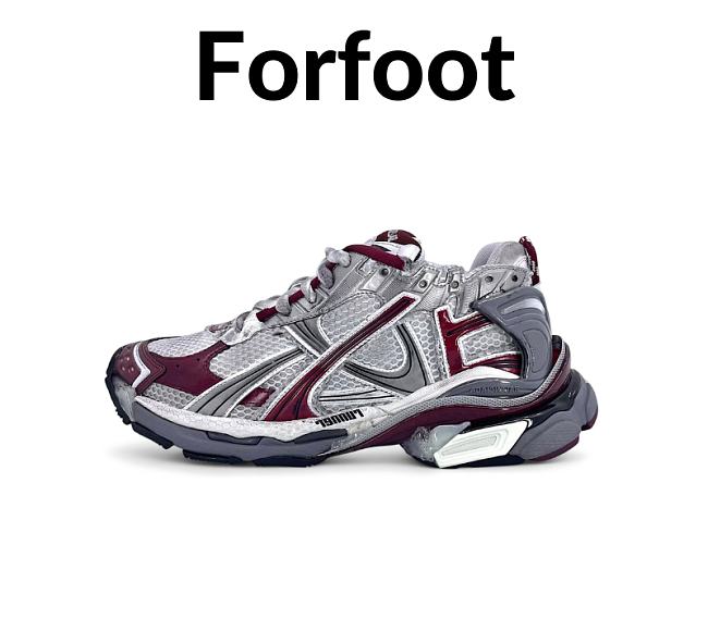 Balenciaga Runner Burgundy Grey - 772774 W3RMU 9069 - 1
