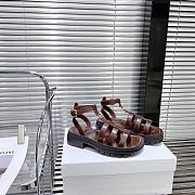 Celine Clea Leather Gladiator Sandal in Brown - 5