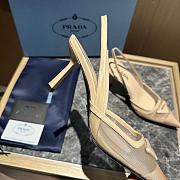 Prada 75mm Mesh Slingback Pumps - 5