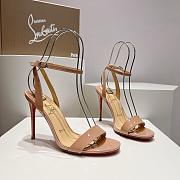 Christian Louboutin Loubigirl strapy high heels Nude - Height: 10cm - 1